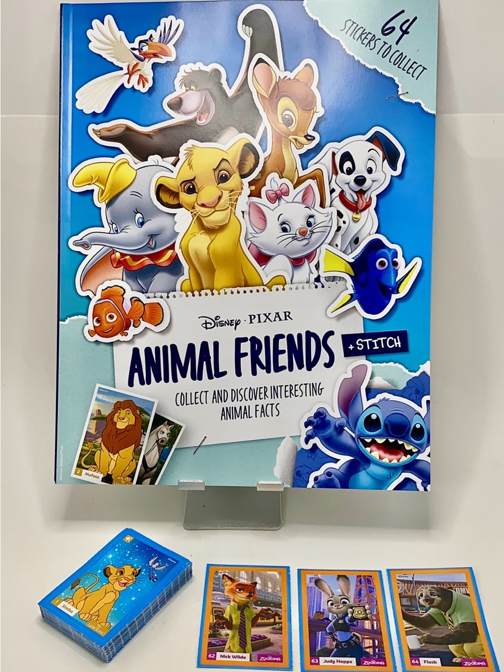 ✅ Disney Pixar Animal Friends Complete Set Of 1 Album & 64 Stickers New 2026